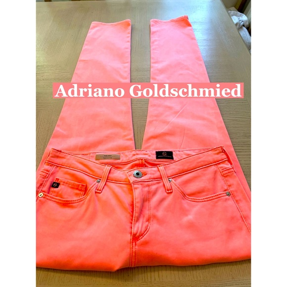 Ag Adriano Goldschmied Denim - Adriano Goldschmied Peach Cigarette Leg Sz 27 R
